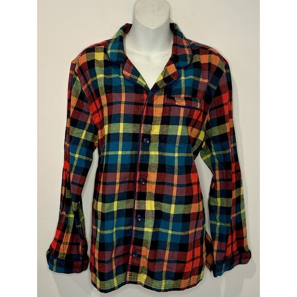 Hanna Anderson Flannel Night Shirt Rainbow Size M Medium EUC!!! - Picture 1 of 5